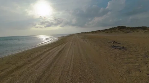 Beach Jeeping 스톡 동영상 235828748