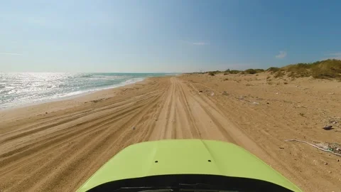 Beach Jeeping Stock-Footage 235884781