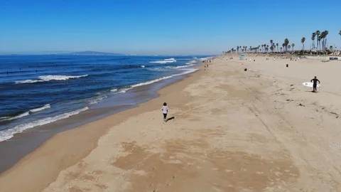 Beach Jogging Stock Footage 103784452