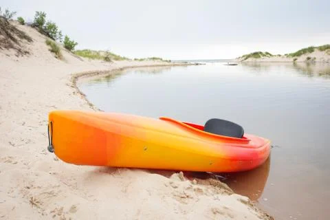 Beach Kayak Stock Photos
