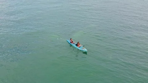 Beach Kayaking Stock Footage 233141340