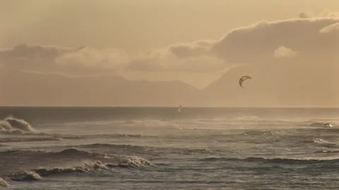 Beach kitesurf Video stock 315595733