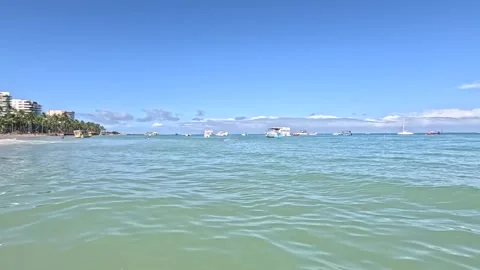 The Beach known as Punta Verde in Maceio Video stock 312876221