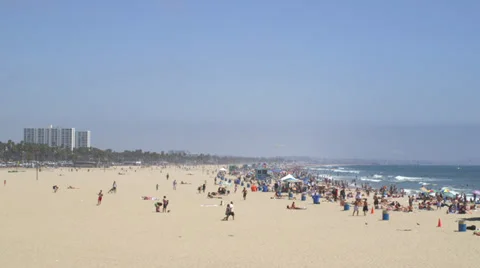 Beach in LA Видео 31746145