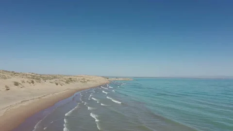 Beach on the lake Stock Footage 232488072