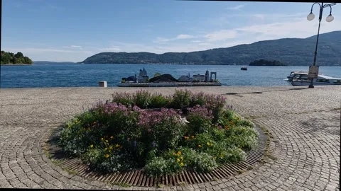 Beach on the lake Maggiore Stock Footage 209350794