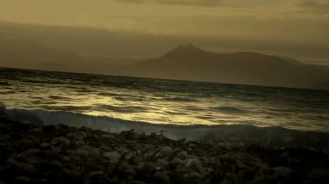 Beach land scape Video stock 25217418