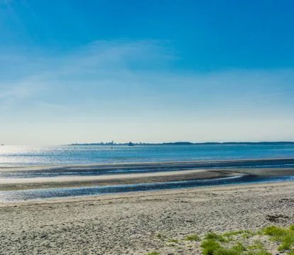 Beach landscape coast view Stock Photos