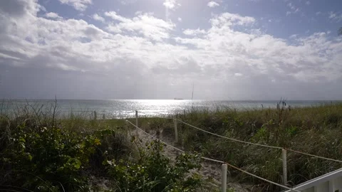 Beach landscape Stock Footage