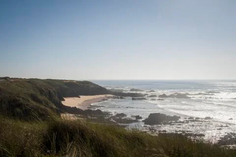 Beach landscape line 스톡 사진