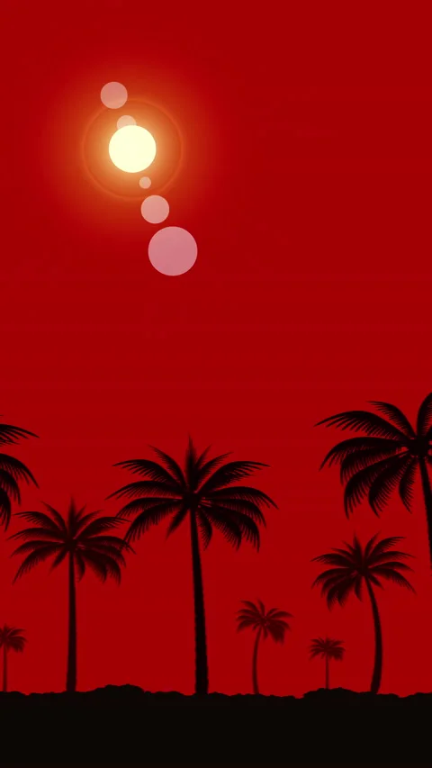 Beach landscape minimal motion animation Stock Footage 234994043