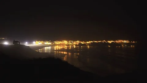 Beach Landscape in the night 動画素材 105083736