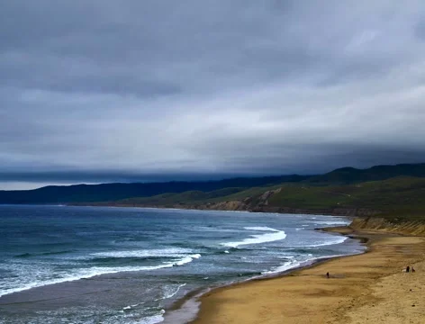Beach Landscape Time lapse 4k film 24p Stock Footage 5654824