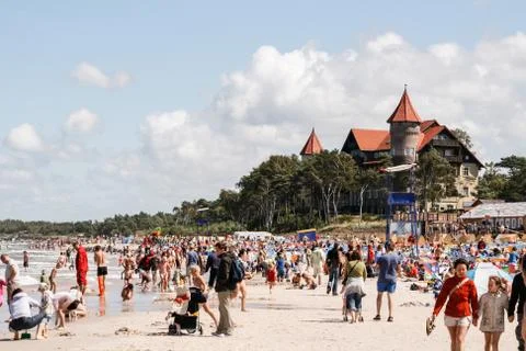 Beach leba Foto stock