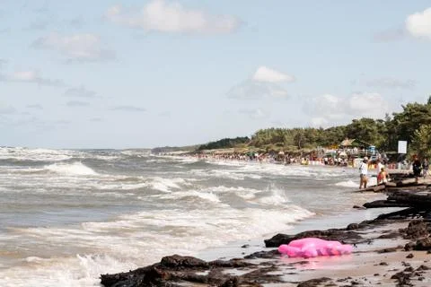 Beach leba Foto stock