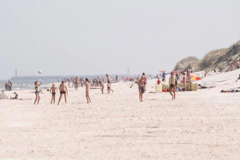 Beach leba Foto stock