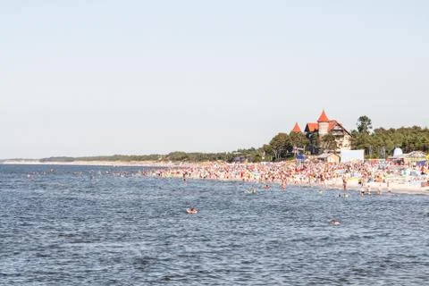 Beach leba Foto stock