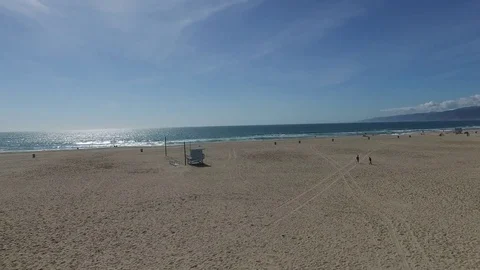 Beach left turn back to boardwalk Video stock 76137782