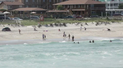 Beach life 2a, wide Video stock 24407971