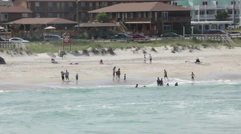 Beach life 2b, wide Stock Footage 24408736