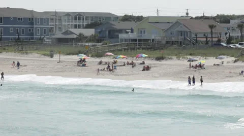 Beach life, wide Video stock 24422480