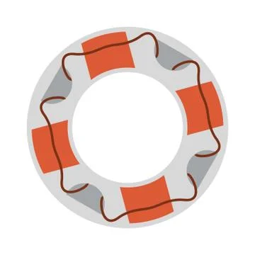Beach lifesaver float Illustrazione stock