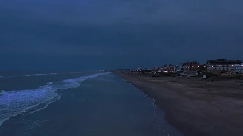 Beach Ligths Stock Footage 116809031