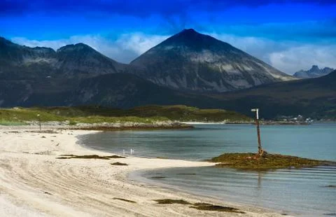 Beach limiter landscape background 스톡 사진