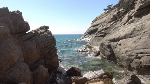 A beach in Lloret de Mar, Costa brava Stock Footage 111726893