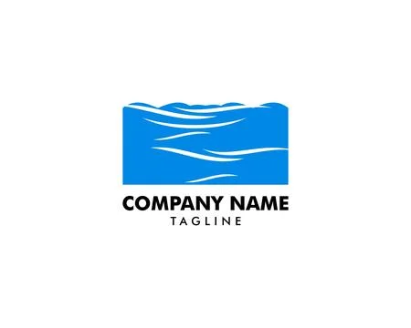 Beach logo design Vector Stock Illustration
