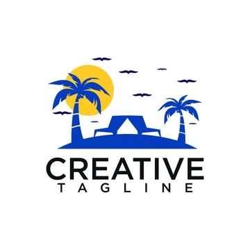 Beach logo Stock Illustration