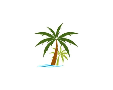 Beach logo template Stock-Illustration