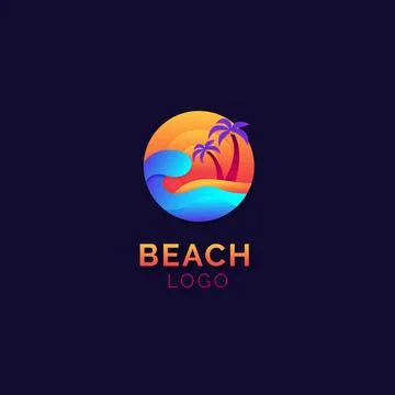 Beach logo template Stock-Illustration