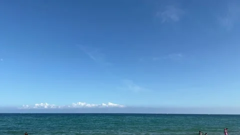 At the Beach looking out into the sea Stock Footage 228897040