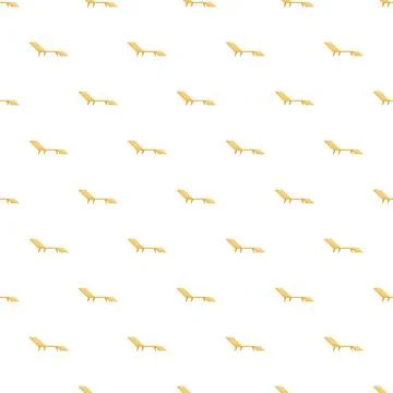 Beach lounge chairs repeating pattern seamless background 스톡 일러스트