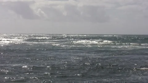 Beach Low Tide Stock Footage 6523606