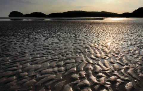 Beach at low tide Stock Photos