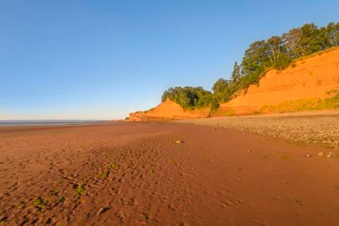 Beach at low tide Stock Photos