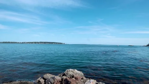 Beach in Maine Video stock 205317165