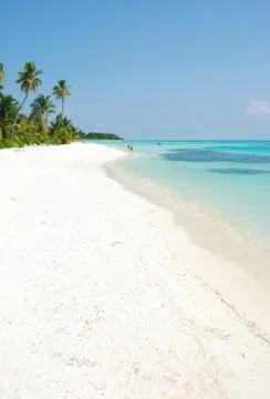 Beach in a maldives Stock Photos