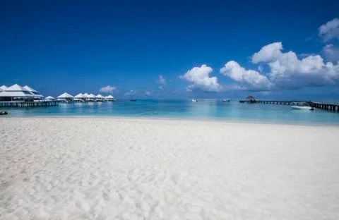 Beach in the maldives Stock Photos