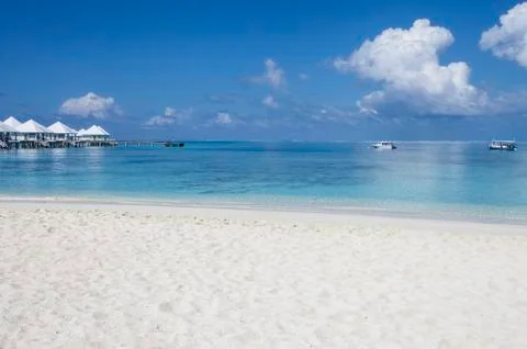 Beach in the maldives Stock Photos