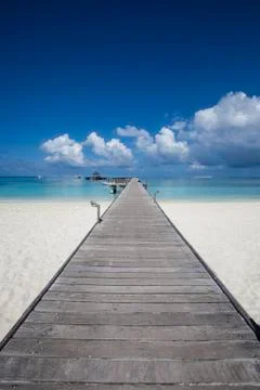 Beach in the maldives Stock Photos