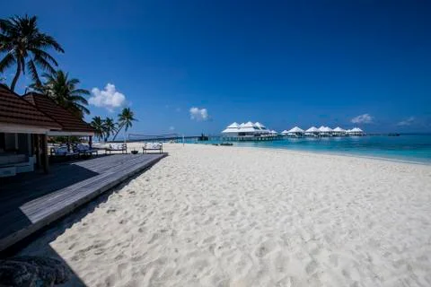 Beach in the maldives Stock Photos