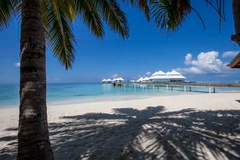 Beach in the maldives Stock Photos