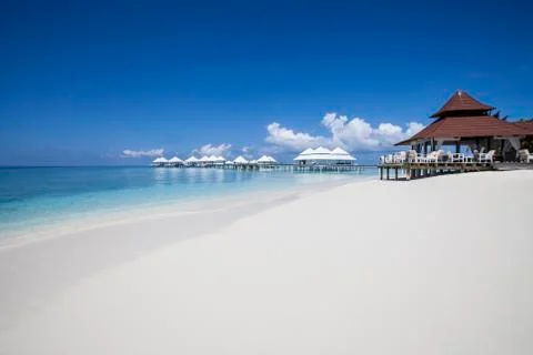 Beach in the maldives Stock Photos