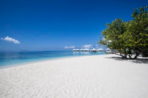 Beach in the maldives Stock Photos