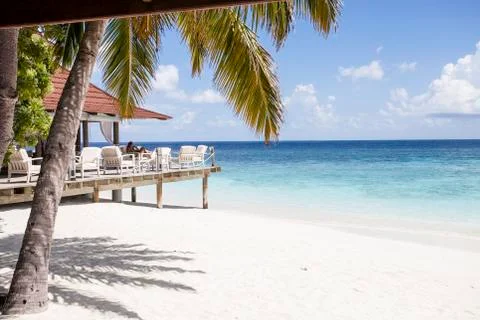 Beach in the maldives Stock Photos