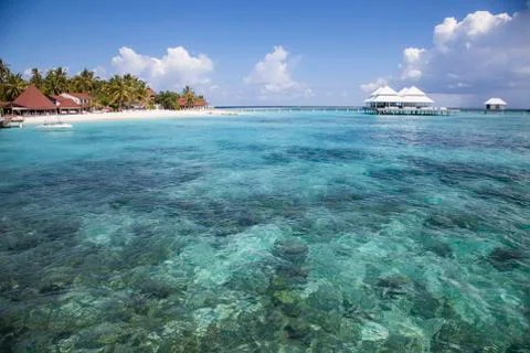 Beach in the maldives Foto stock