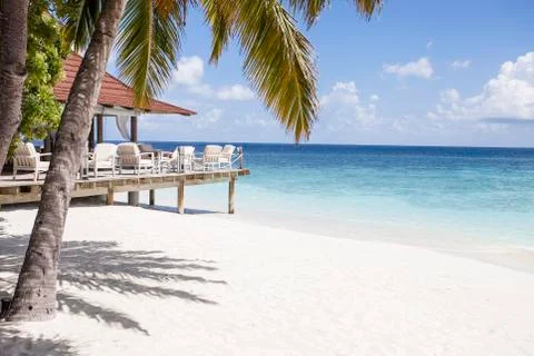 Beach in the maldives Stock Photos